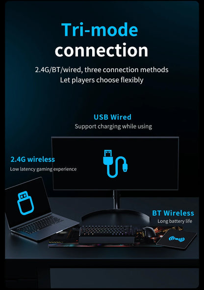 AJAZZ AJ179 V2 MAX Tri-mode right-handed mouse 56g lightweight PAW3311 sensor Huanuo Micro Switch TelinkMicrochip