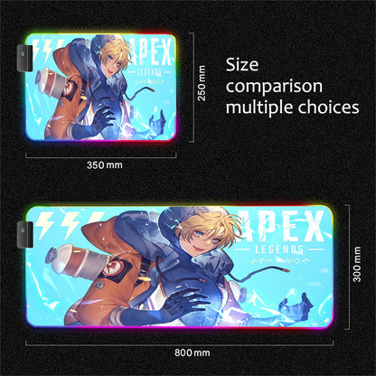 RGB Apex Legends Keyboard Mousepad Computer Gaming Cool Mouse Pad Speed Large Accessories Mouse Mats Office Desk Protector Mat