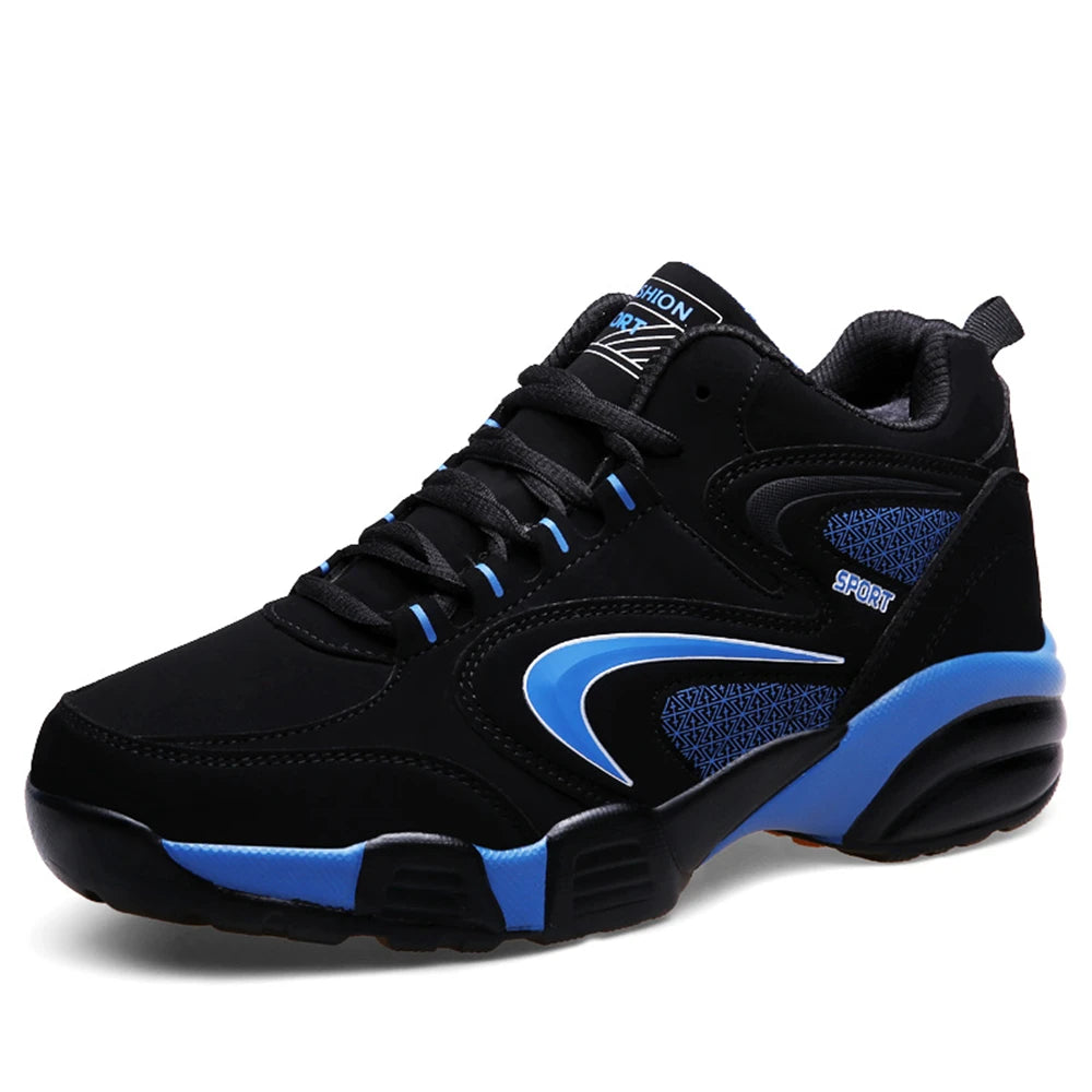 Zapatillas deportivas modernas de talla grande para hombre con bloques de color, cómodas, antideslizantes, con cordones, casuales y resistentes para actividades al aire libre masculinas