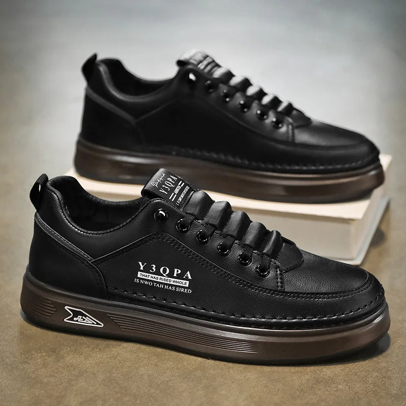 Modische Sommer-Freizeitschuhe für Herren, sportliche Slip-On-Loafer zum Autofahren, vielseitig, bequem, atmungsaktiv, verschleißfest, Leder -..