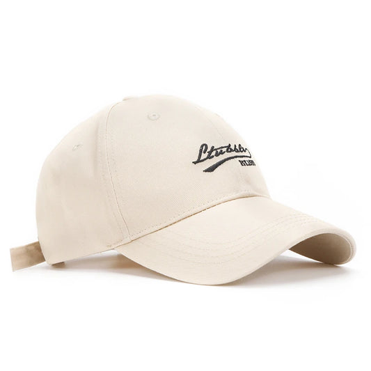 Vintage Letter Embroidery Baseball Cap 100% Cotton Dad Hat Adjustable Men Women Streetwear Outdoor Casual Sun Hat Gorra ﻿
