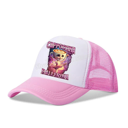 Italian Brainrot Baseball Caps Funny Anime Printed Tung Tungtung Sahur Sunny Hats Summer Adjustable Famliy Headdress Cap Gifts