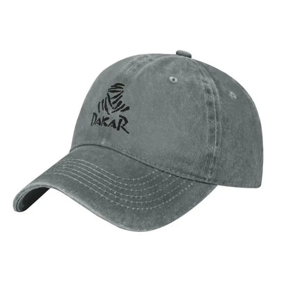 Cappellini da baseball vintage da rally fuoristrada D-Dakares, stile unisex, effetto consumato, lavati, cappellini da sole da viaggio, morbidi e non strutturati
