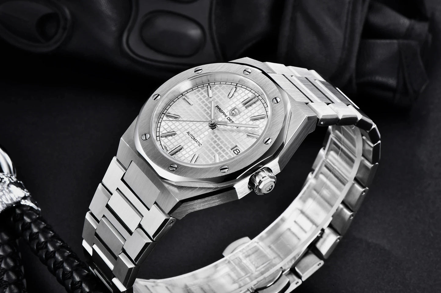 PAGANI DESIGN PD1673 Miyota 8215 Men's Fashion Watch 40MM Sport Automatic Mechanical Stainless Steel 100M Waterproof Watch