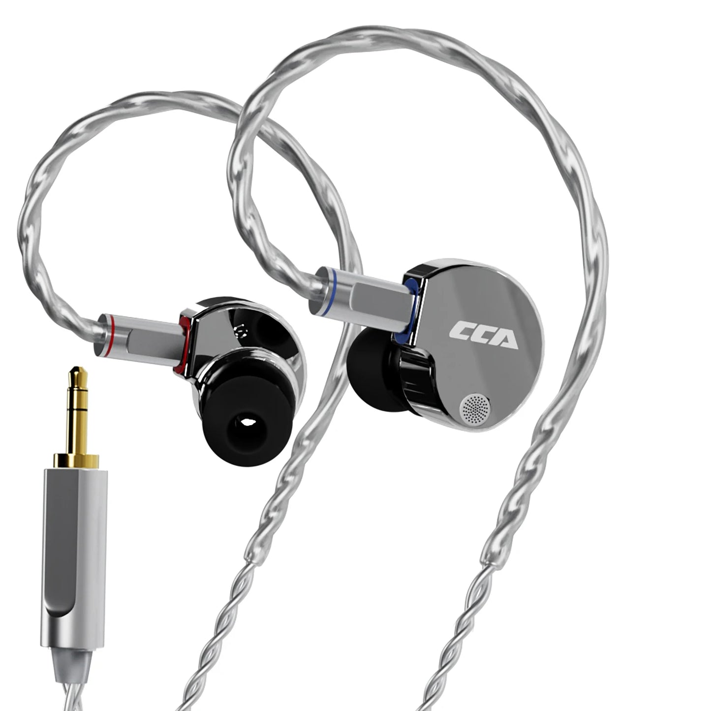 CCA Phoenix HiFi Earphones Dynamic Drive LCP Diaphragm Earphones Noise Cancelling Replaceable 2PIN Cable Gaming Wired Earphone