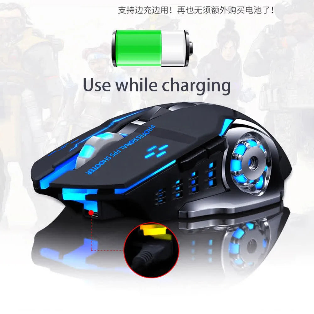 Carpbaba GM6 Gamer Gaming Mouse Adjustable Wired Optical LED Computer Mice USB Cable Silent Mouse For Laptop PC