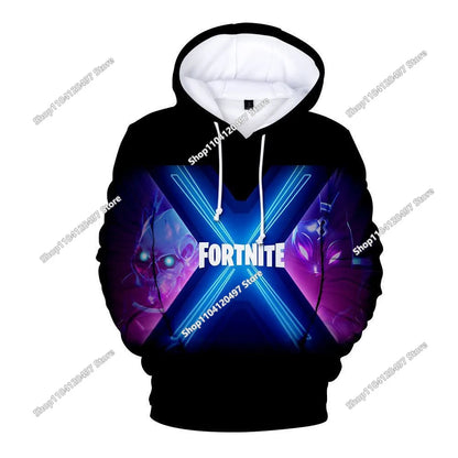 Game Fortnite Hoodies Teenager Boys Hoodie Kids Sweatshirts Cartoon Leisure Outerwear Children Cosplay Pullovers Streetwear Gift
