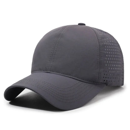 Breathable Mesh Baseball Cap Unisex  Casual Style Polyester Hat Lightweight Solid Color Adjustable Sun Cap for Outdoor