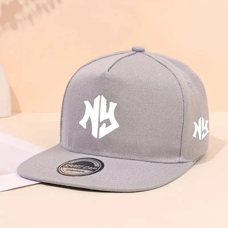 Baseballová čepice s neutrálním potiskem písmen, vhodná na jaro a podzim, nastavitelná, ležérní, ve stylu hip-hop, s kšiltem, chránící před sluncem