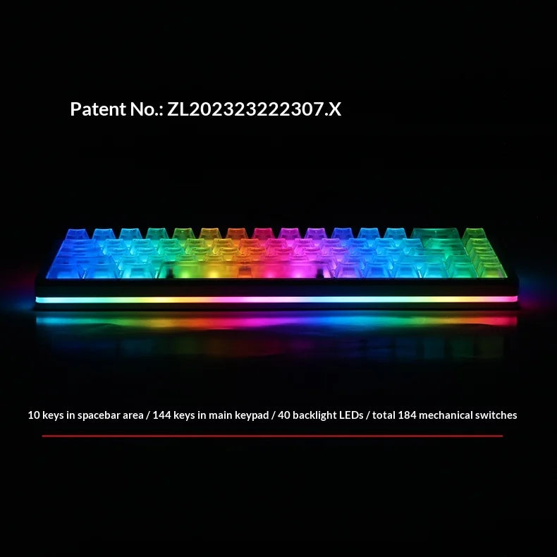 New Everglide AE68Pro Siren Magnetic Axis Gaming Keyboard Original Double Lamp Position RT0.001MM/ADC Direct Connection Keyboard