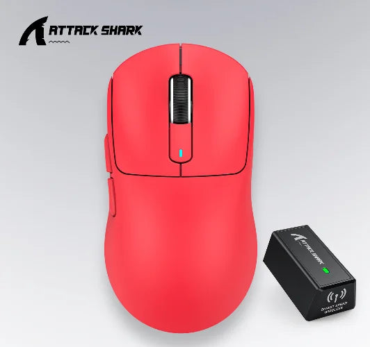 ATTACK SHARK X3 třirežimová myš 1K Hz, X3Pro bezdrátová Bluetooth myš 4K Hz, lehká, PAW3395, mobilní rychlost 650IPS
