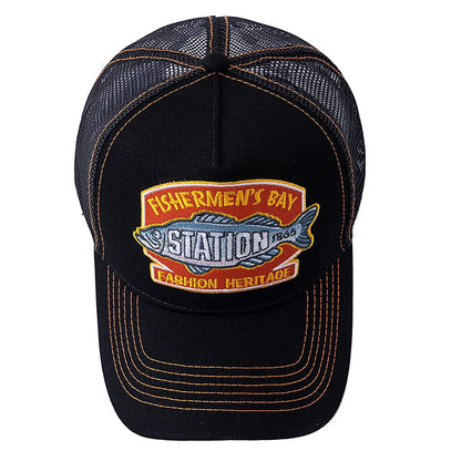 Unisex Summer Fishing Baseball Cap Breathable Mesh Trucker Hat Men Women Big Fish Fisherman Style Cap Fashion Outdoor Hat Cap