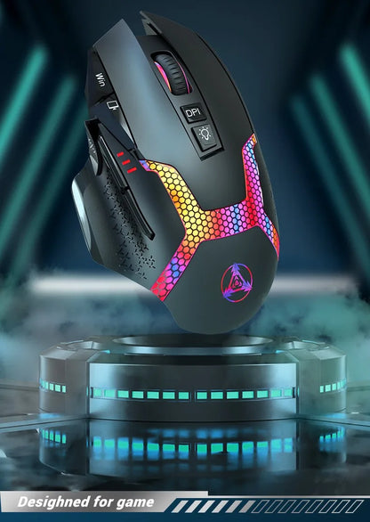 Wired Game Mouse 12000 DPI Adjustable Macro Programming RGB Backlight Ergonomics Design Fire Key E-sport Mause Gaming PC Mice