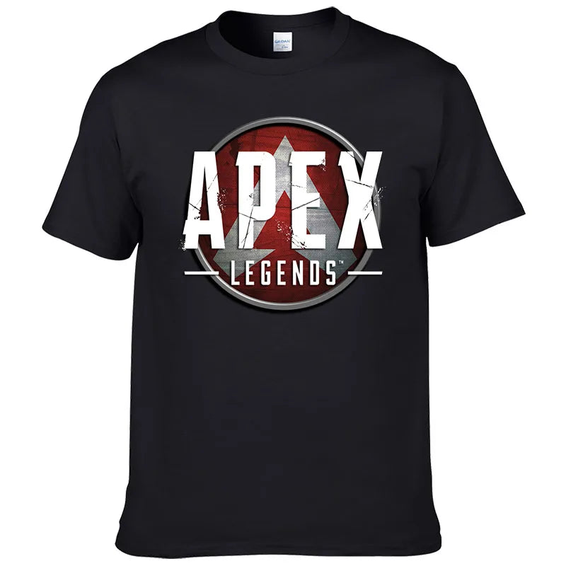 Short Sleeve Print T Shirt Men Summer Cotton Tshirt Clothing New Fashion Casual Apex Legends Harajuku Tee Style Cool Top F81