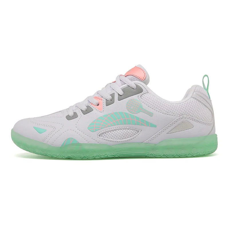 TaoBo Green Color Size 36-46 Men's Table Tennis Shoes High Quality Badminton Sports Shoes Training Volleyball Sneakers