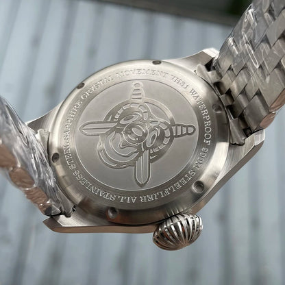 STEELFLIER Official SF743 Quartz Pilot VH31 Steel Strap Onion Crown 20Bar Waterproof Sapphire Crystal Luxury Dive Luminous Watch