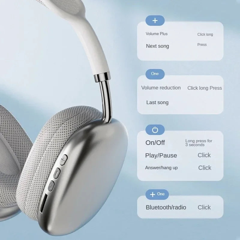 2025 New Air Max P9 TWS Wireless Bluetooth 5.1 Headphones With Mic Pods Sports Gaming Earphones For Xiaomi IPhone Apple PC
