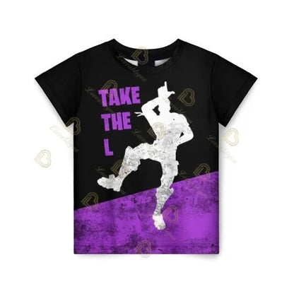 Fortnite T-Shirt für Erwachsene und Kinder, 3D-Digitaldruck, lockere Passform, große Größen, kurzärmeliges Sommer-Tee für Kinder