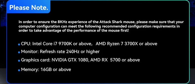 ATTACK SHARK X3/X3PRO 4K/8K Wireless Gaming Mouse, 26K DPI, Tri-Mode (Wired/2.4GHz/BT5.2), Lightweight, PAW3395 Sensor For Gamer