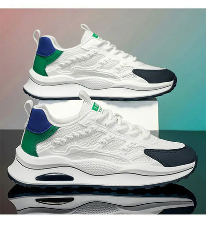 Men's Summer 2025 New Soft Bottom Breathable Mesh Sports Shoes Casual Versatile White Sneakers Lightweight Comfortable Runnin...