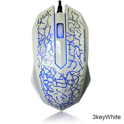 2400 DPI USB Wired Mouse Gaming Mouse LED Backlit Professional Gamer Mice Ergonomic Computer Mouse for PC Laptop Macbook
