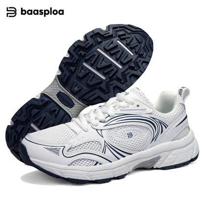 Baasploa Women Running Sneakers Brand Mesh Breathable Comfortable Walking Shoes Outdoor Anti-slip Female Casual Jogging Sports Shoes