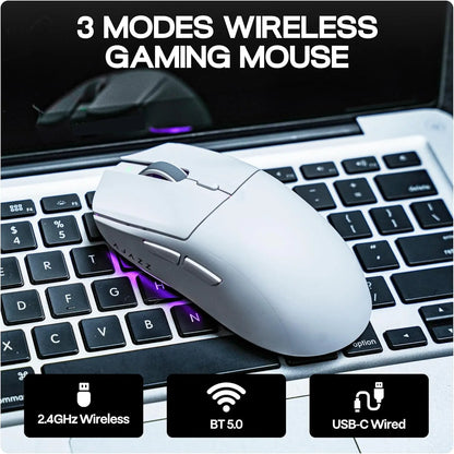 AJAZZ AJ139 V2 MC/AJ139 PRO Wireless Gaming Mouse PAW3311/PAW3395 Sensor 12000DPI/26000DPI 500mAh Bluetooth Mouse Gamer For PC