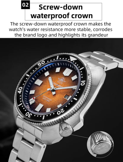ADDIESDIVE Men's Luxury Watch 20Bar Waterproof  Display AD2511 Sapphire Glass Reloj Hombre BGW9 Super Luminous Quartz Watches