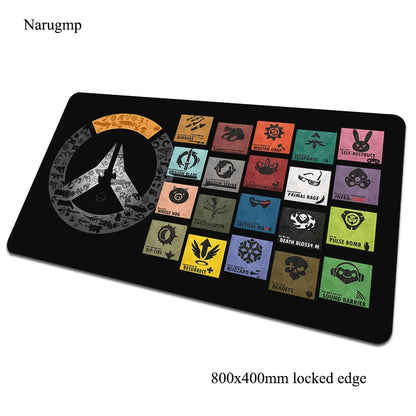 overwatch padmouse 80x40cm gaming mousepad game Halloween Gift large mouse pad gamer computer desk big mat notbook mousemat pc