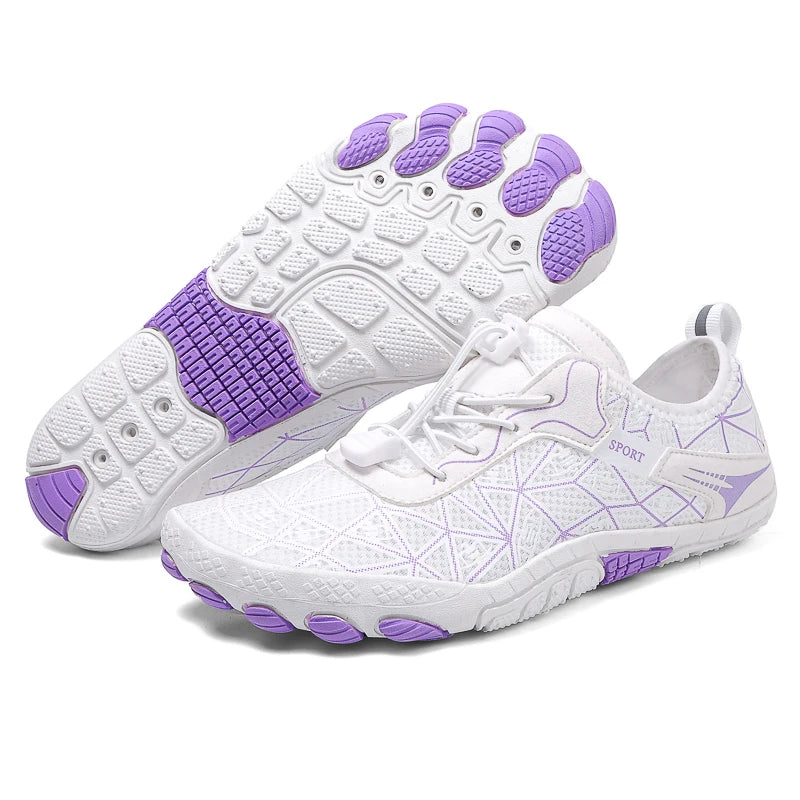 New Barefoot Wading Shoes Men and Women Mesh Quick-Drying Beach Shoes Outdoor Non-Slip Swimming Shoes Unisex Water Sports Shoes