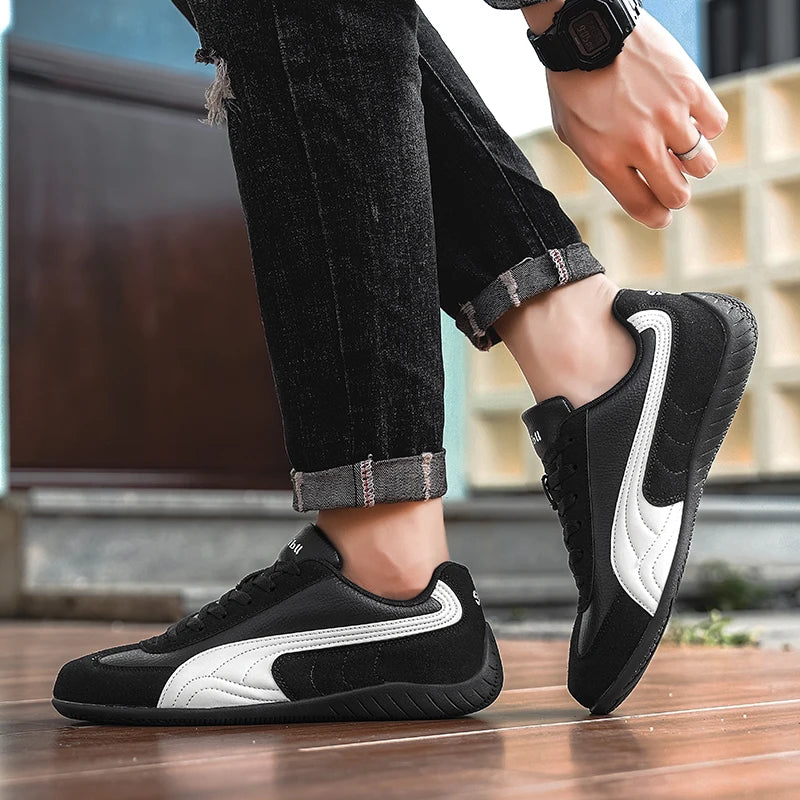 Popular Autumn Lightweight Fashionable Men's Casual Shoes Odor Resistant Low Cut Sports Shoes Outdoor Soft Retro Walking Shoes