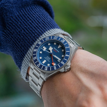 SEESTERN Titanium Diver Men of Watch GMT Automatic Mechanical Wristwatch NH34 Movement Sapphire Crystal 200M Waterproof Lume New