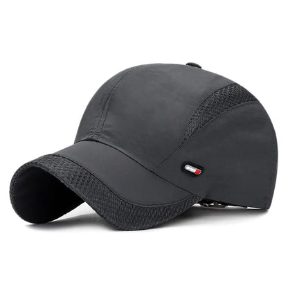 Waterproof Cotton Quick Dry Baseball Cap Snapback Hats Mesh Sun Hat