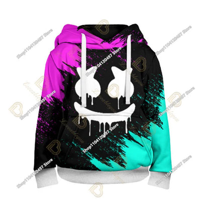 2-14Y Fortnite-sweatshirt voor kinderen met print, hoodie-sweatshirts voor jongens en meisjes, modieus Harajuku-jack, kinderkleding, games-cosplaykostuum