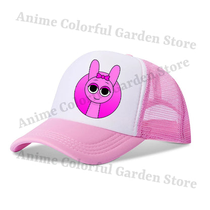 Sprunki Baseballové čepice pro rodiče a děti Anime Kreslené postavičky Hip hop Ploché čepice Muži Ženy Děti Letní móda Ochrana před sluncem Prodyšné čepice Dárky