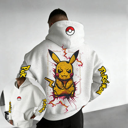 2026 Pokémon Games Pikachu Co Branded Cotton Hoodie Spring/Summer New Harajuku Men's and Women's Loose Casual Parent Child Top