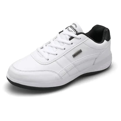 Leather Sneakers for Men, Casual Shoes, Soft Sole, Outdoor Walking Shoes, Sports, Four Seasons