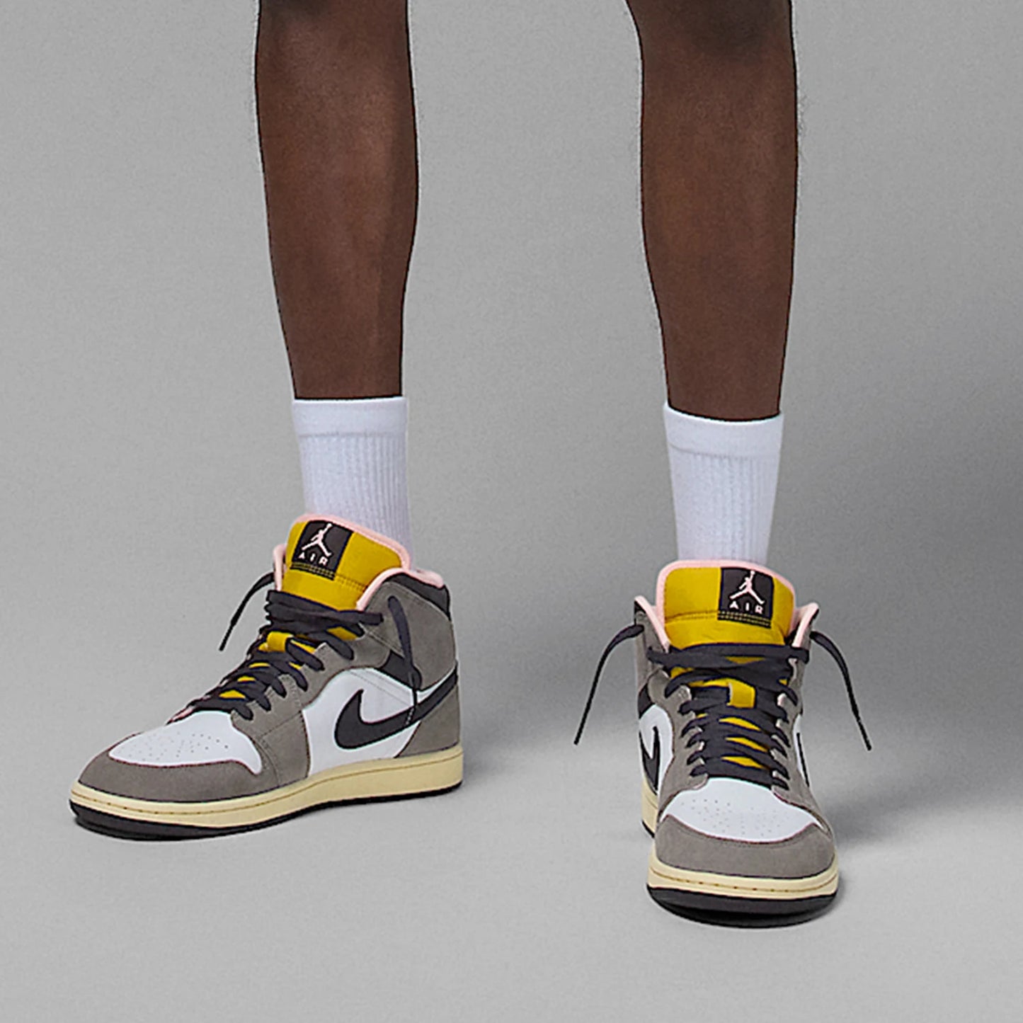 Scarpe sportive da uomo Nike genuine JORDAN mid-top, classiche, leggere e ammortizzate, HQ2011-100