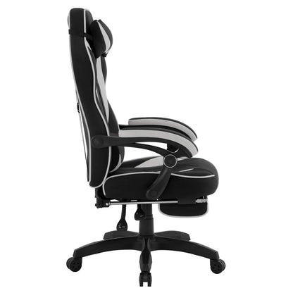 WOLTU Ergonomic Gamer Computer Chair Executive Office Chair Breathable Gaming Chair with Lumbar Cushion Headrest Footrest