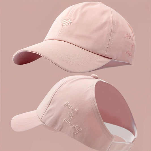 Summer Baseball Cap Breathable Women High Ponytail Outdoor Sport Cap Sunshade Anti-UV Adjustable Travel Beach Empty Top Hat