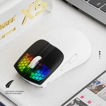 ATTACK SHARK X5 49g wireless Gaming Mouse,Bluetooth Tri-mode,PixArt Optical Sensor for PC/MAC/Wins