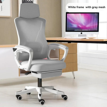 High Density Sponge Mesh Office  New Design Home Office Furniture Comfortable  Chair with Footrest