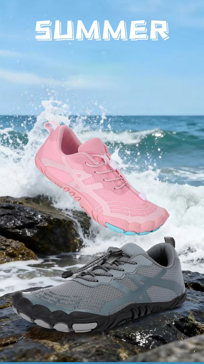 Couple Outdoor Sports Aqua Shoes, Barefoot Shoes, Quick-Dry Beach Swimming Fitness Wading Hiking Cycling Water Sneakers Shoes