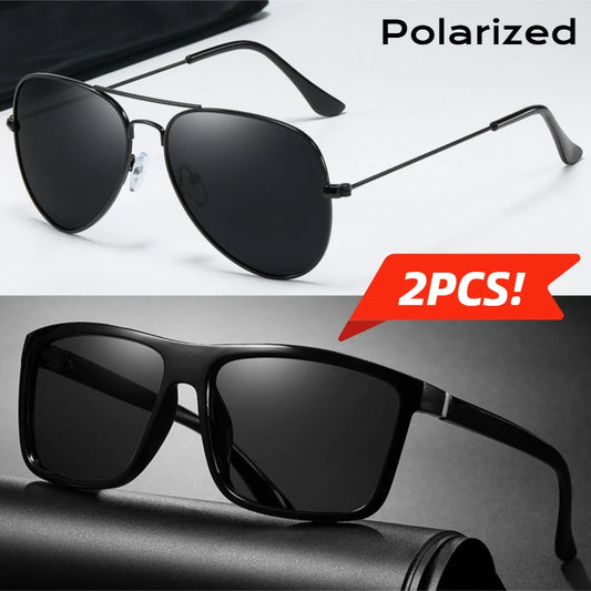 Vintage Fashion Polarized Sunglasses Men Women Pilot Sun Glasses Driving Fishing Luxury Brand Designer Sunglasses Eyewear UV400