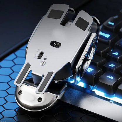 Rechargeable Mute Wireless Mouse USB Ergonomics Metal Receiver Desktop Waterproof Gaming Mouses PC Laptop Tools