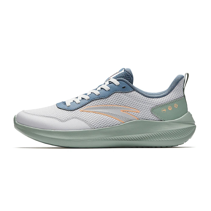 ANTA QINGKONG schokdempende leren hardloopschoenen voor heren voor de winter, slijtvaste hardloopschoenen, lichtgewicht sportschoenen voor woon-werkverkeer