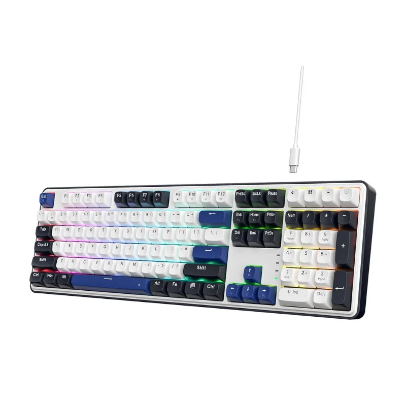 Redragon K689 Wired Gasket RGB Gaming Keyboard, 108 Keys Mechanical Keyboard w/Extra 4 Hotkeys, Upgraded Hot-swappable Socket