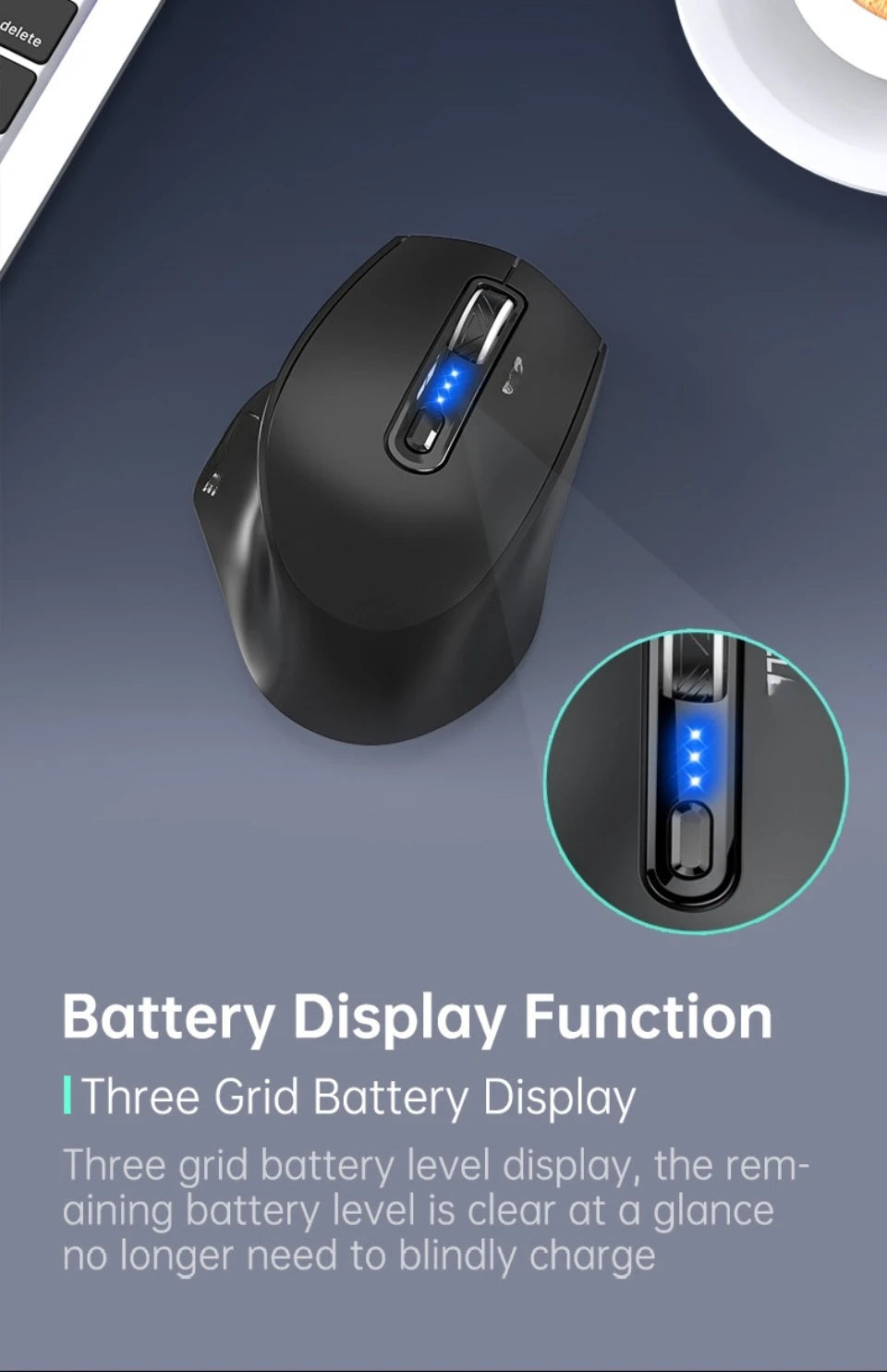 USB Wired Mouse RGB Backlight Silent Ergonomic Adjustable DPI for Desktop Laptop PC Office Gaming Home Daily Working Use