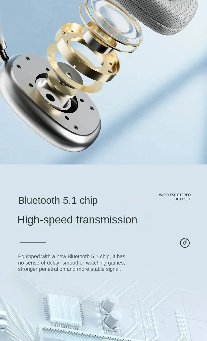 2025 New Air Max P9 TWS Wireless Bluetooth 5.1 Headphones With Mic Pods Sports Gaming Earphones For Xiaomi IPhone Apple PC