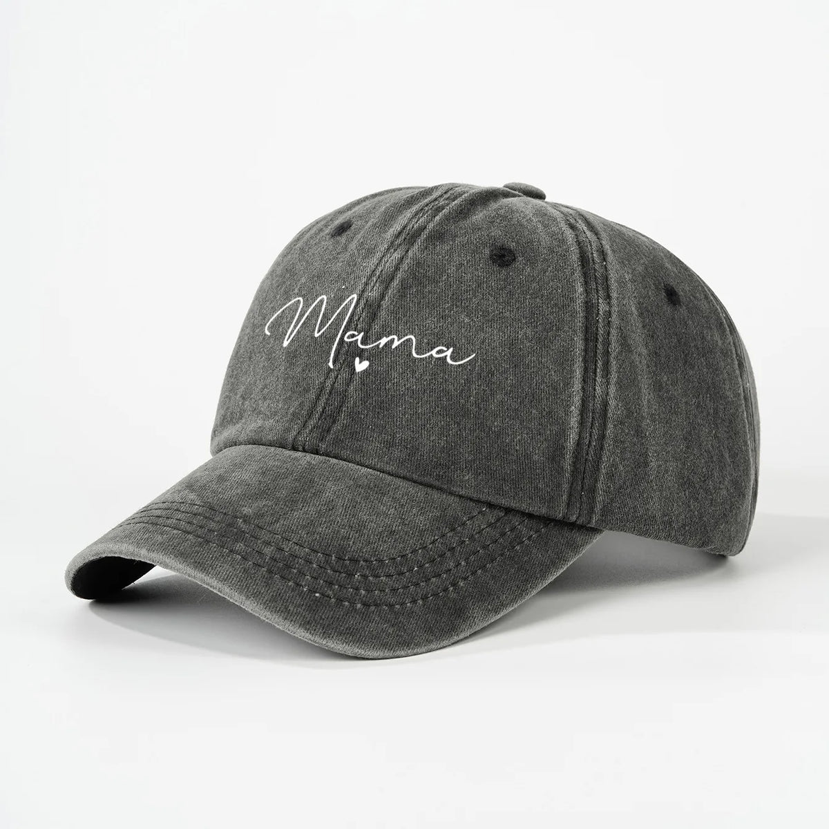 New Printed heart-shaped letters "mama" are fashionable and versatile baseball caps that are suitable for daily outdoor casual w